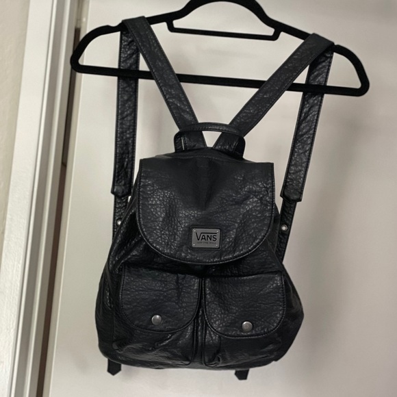 Vans Handbags - Vans Faux Leather Backpack